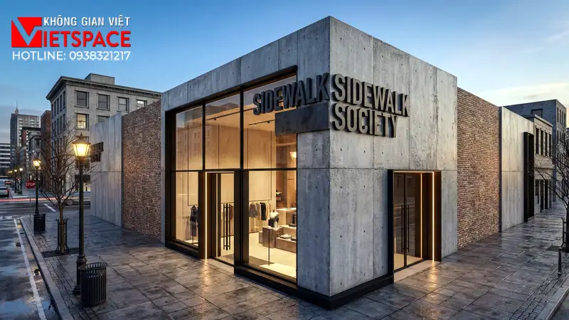 thiết kế cửa hàng thời trang sidewalk society _1