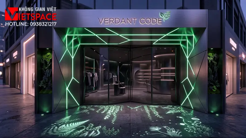 thiết kế cửa hàng thời trang verdant code _8