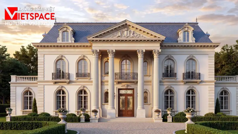 biệt thự phong cách châu âu _2