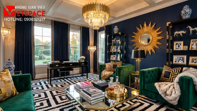 biệt thự phong cách hollywood regency _4