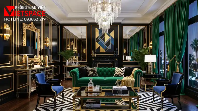 biệt thự phong cách hollywood regency _8