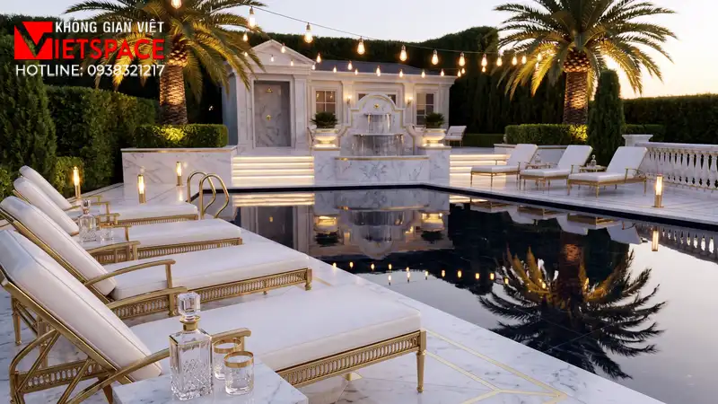 biệt thự phong cách hollywood regency _11