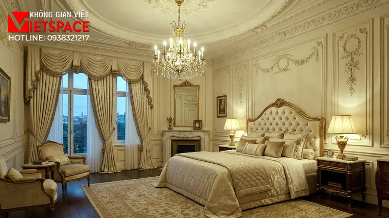 biệt thự tân cổ điển nghệ thuật của những đường phào chỉ _6