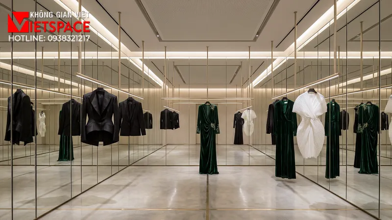 thiết kế cửa hàng thời trang mirror couture _3