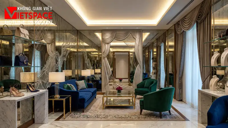 thiết kế cửa hàng thời trang mirror couture _13