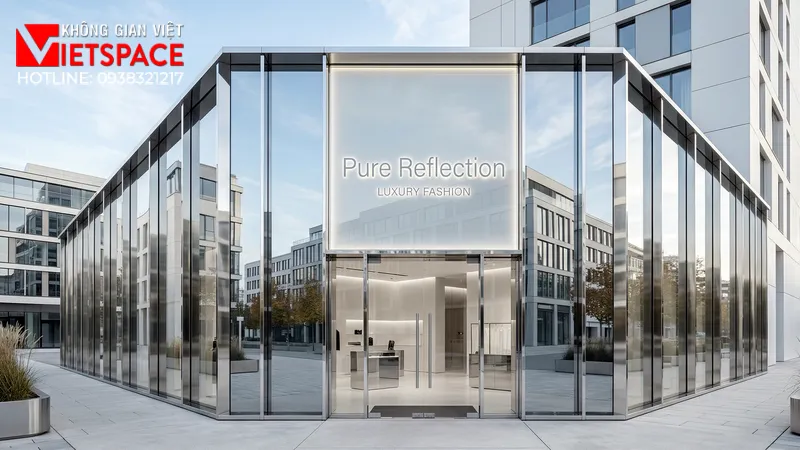 thiết kế cửa hàng thời trang pure reflection _1