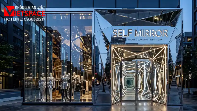 thiết kế cửa hàng thời trang self mirror _8