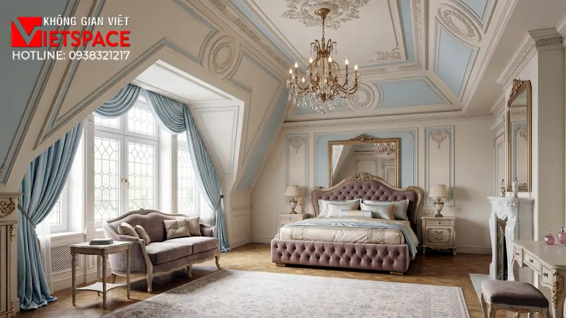 biệt thự mái mansard _4