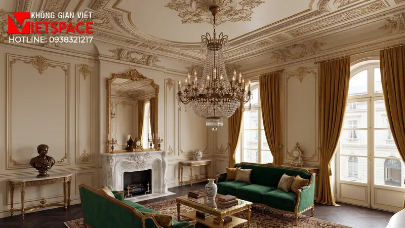 biệt thự mái mansard _8