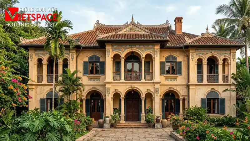 biệt thự phong cách indochine bản giao hưởng đông dương _2