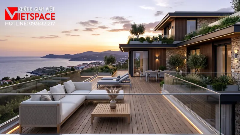 thiết kế biệt thự chữ l _5