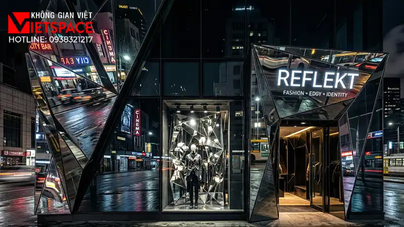 thiết kế cửa hàng thời trang reflekt _2