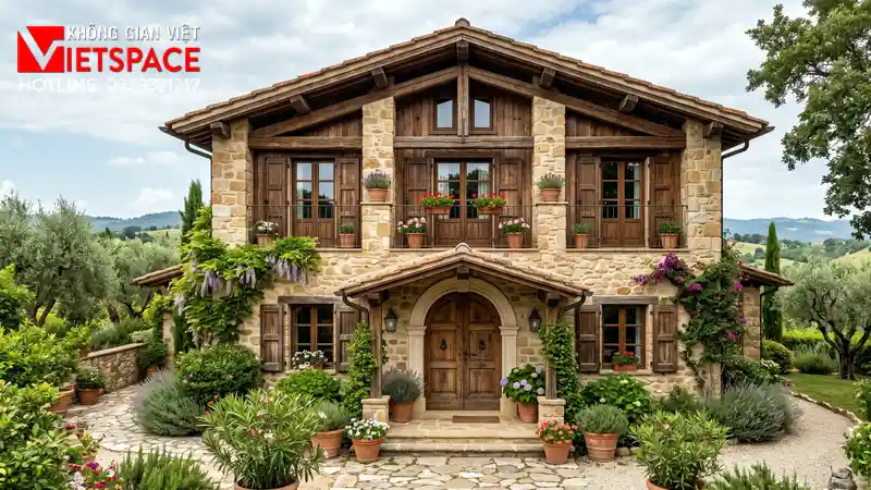 biệt thự phong cách rustic _2