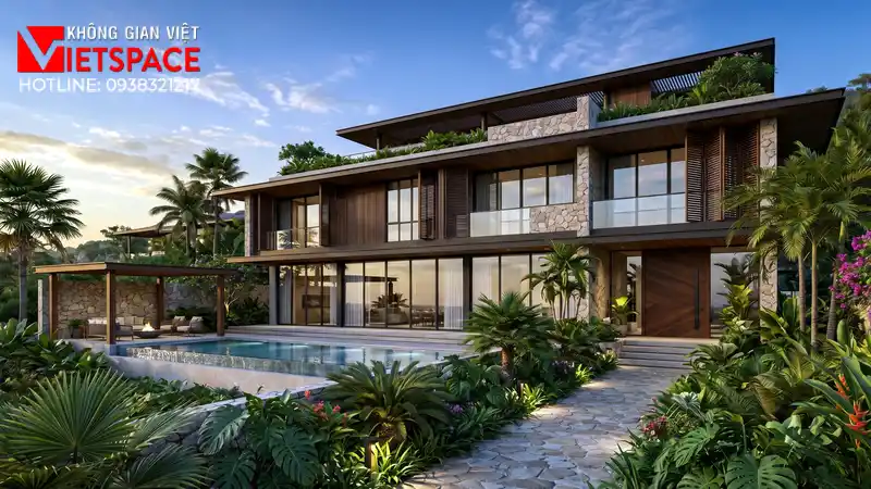 thiết kế biệt thự sân vườn _2