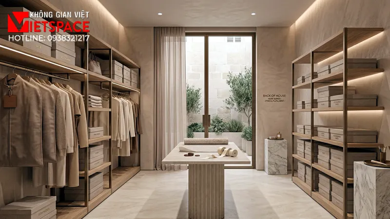 thiết kế cửa hàng thời trang nude silence _5