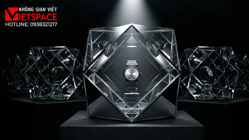 thiết kế cửa hàng thời trang reflection cube _3
