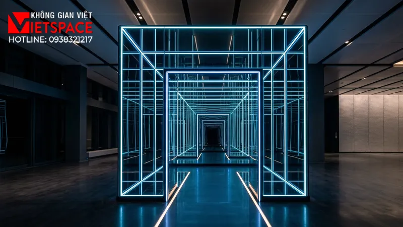 thiết kế cửa hàng thời trang reflection cube _11