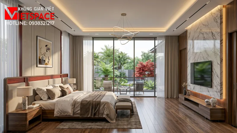 Dự Án Biệt Thự Chữ L Hiện Đại 2 Tầng Tối Ưu Diện Tích Đất 07 Không gian Nội thất Phòng ngủ Biệt Thự
