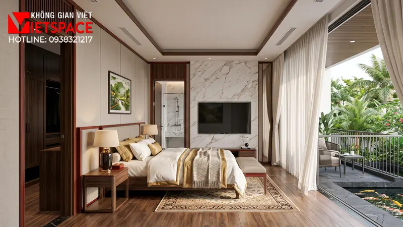 Thiết Kế Biệt Thự 1 Trệt 1 Lầu Hiện Đại 150m2 Không Gian Xanh _6