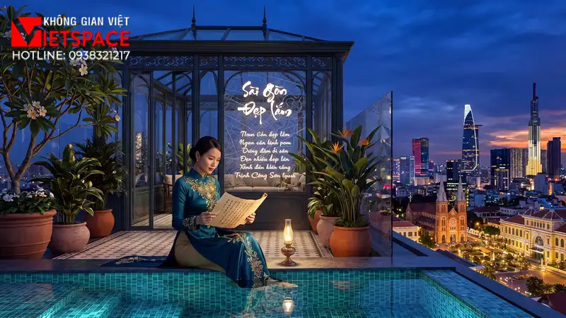 Mẫu Biệt Thự Tân Cổ Điển 3 Tầng Kiểu Pháp Sang Trọng 03 Phối cảnh ban đêm Biệt Thự
