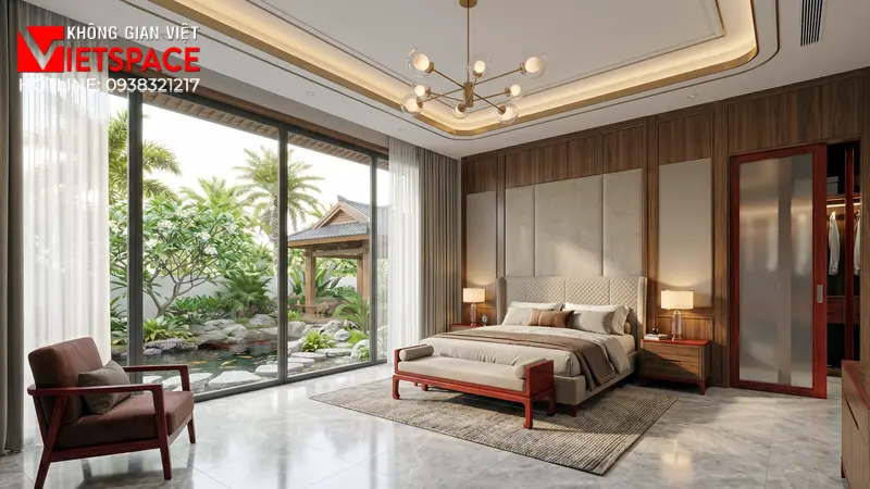 Mẫu Nhà Vườn 2 Tầng Đẹp Mái Nhật Được Yêu Thích Nhất 2026 07 Không gian Nội thất Phòng ngủ Biệt Thự