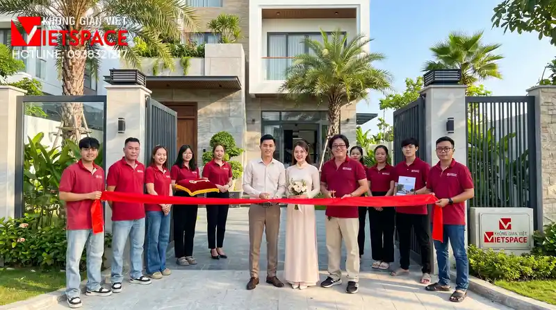 Dự Án Nhà Vườn 500m2 Thiết Kế Chuẩn Phong Thủy Kinh Doanh 08 Bàn giao Biệt Thự cho khách hàng