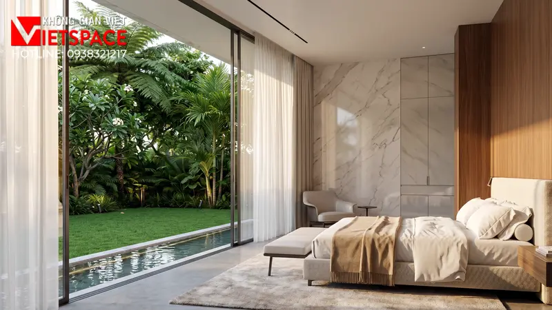 Nghệ Thuật Quy Hoạch Cảnh Quan Sân Vườn Biệt Thự Đẹp Như Mơ 07 Không gian Nội thất Phòng ngủ Biệt Thự