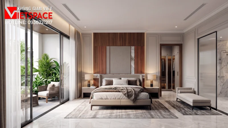Thi Công Trọn Gói Biệt Thự Liền Kề Chuyên Nghiệp Thần Tốc 07 Không gian Nội thất Phòng ngủ Biệt Thự