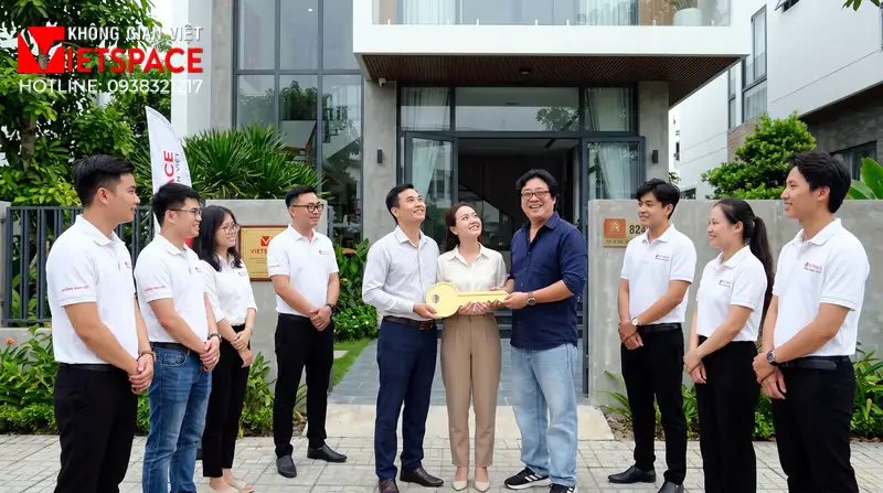 Dự Án Biệt Thự 2 Tầng Mái Lệch Độc Đáo Cá Tính Cực Phẩm 08 Bàn giao Biệt Thự cho khách hàng