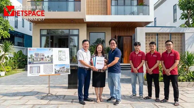 Chuyên Đề Cảnh Quan Thiết Kế Tiểu Cảnh Biệt Thự Chuẩn Phong Thủy 08 Bàn giao Biệt Thự cho khách hàng