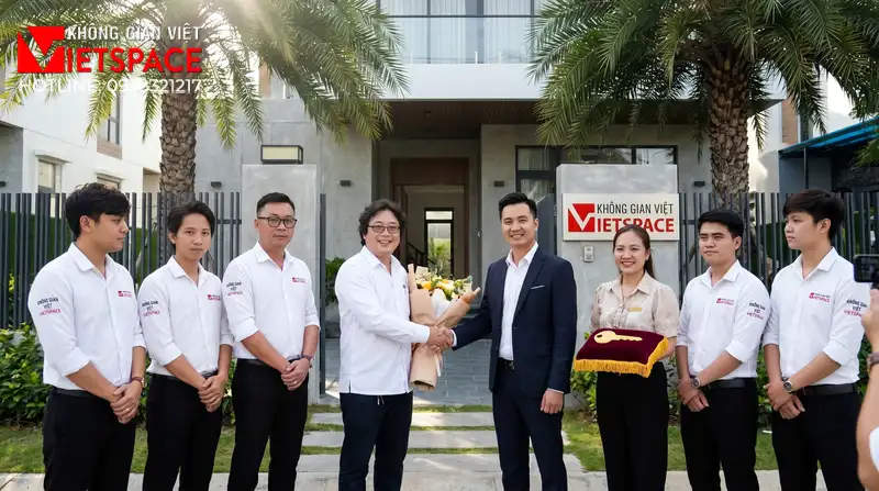 Chuyên Đề Cảnh Quan Thiết Kế Tiểu Cảnh Biệt Thự Chuẩn Phong Thủy 08 Bàn giao Biệt Thự cho khách hàng