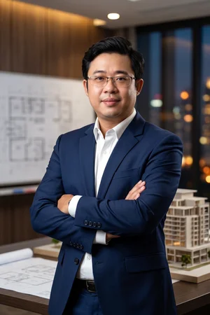 Ths Kts Nguyễn Ngô Thanh Phong tại văn phòng Không Gian Việt