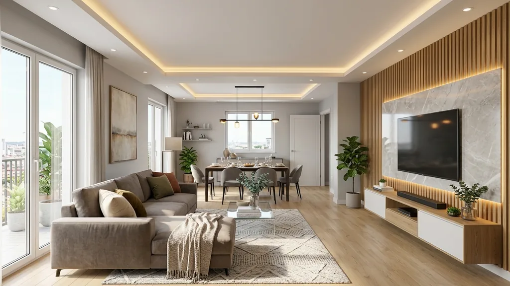Phối hợp vật liệu gỗ chống ẩm và ánh sáng 3000K cho giải pháp kết cấu hệ khung thép i kết hợp tấm cemboard nhẹ và chịu lực cao tại Không Gian Việt