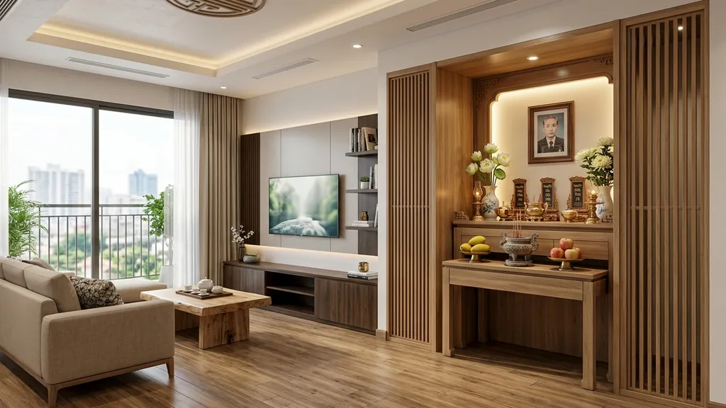 Bố cục mặt bằng và chi tiết khi nào nên mua căn hộ bàn giao thô để tự thiết kế theo ý muốn? trong phương án thi công phần thô chung cư (Vàng kem nhiệt đới – Gỗ tự nhiên sẫm màu – Mây đan mắt cáo đương đại)
