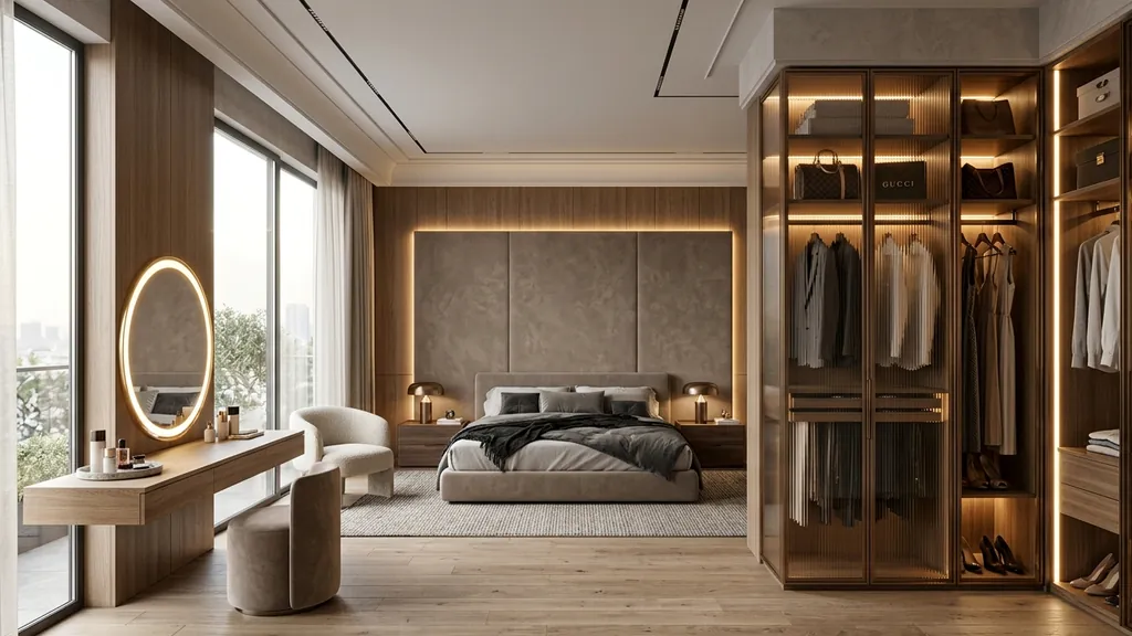 Phối hợp vật liệu gỗ chống ẩm và ánh sáng 3000K cho tổ chức luồng giao thông nội bộ ngắn gọn, không cắt ngang tầm nhìn phòng khách tại Không Gian Việt