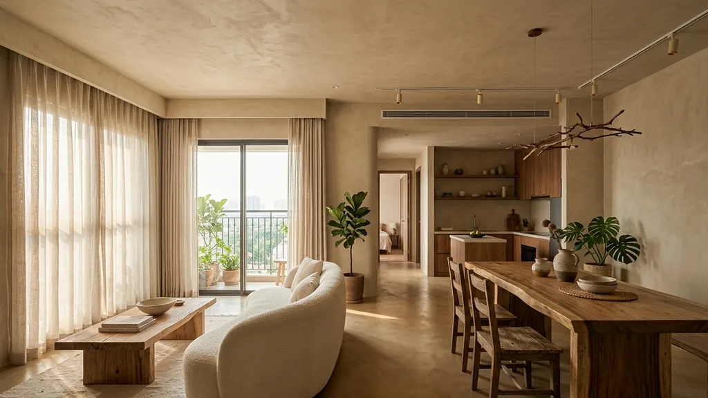Phối hợp vật liệu gỗ chống ẩm và ánh sáng 3000K cho ứng dụng vách ốp tường đầu tư chiều sâu thị giác tại Không Gian Việt