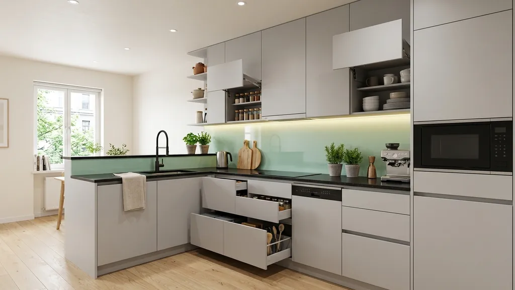 Không gian thiết kế phòng khách chung cư 70m2 trên mặt bằng 70m² theo xu hướng Tropical Modern 2026 tối ưu thông gió tự nhiên từ Logia và mảng xanh ban công